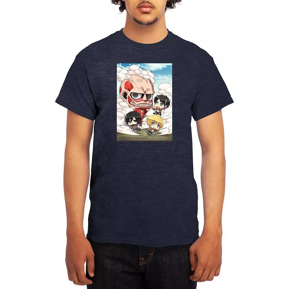 Mens Attack on Titan Group Chibi Poster Tee, Boys Product Image