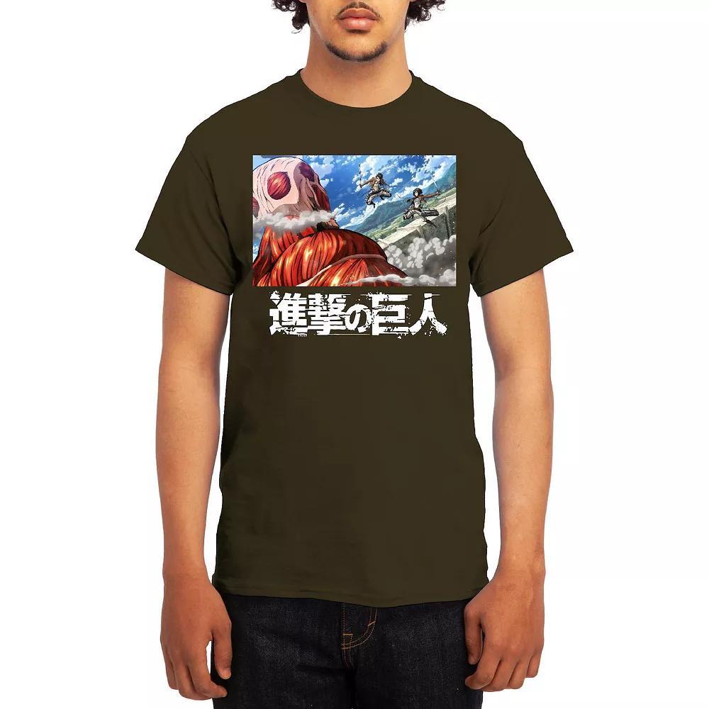 Men's Attack on Titan Action Fight Titan Clouds Tee, Boy's, Size: XXL, Lt Blue Product Image