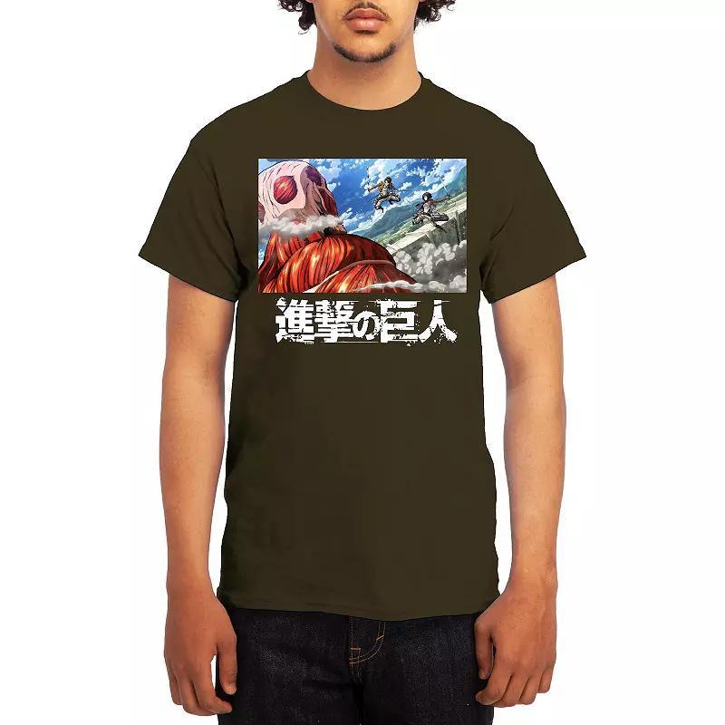 Men's Attack on Titan Action Fight Titan Clouds Tee, Boy's, Size: XXL, Lt Blue Product Image