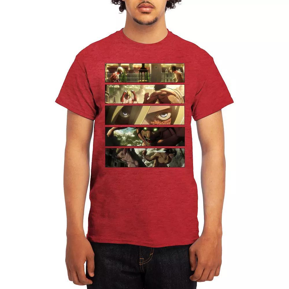 Mens Attack on Titan Battle Titans Full Color Graphic Tee Product Image
