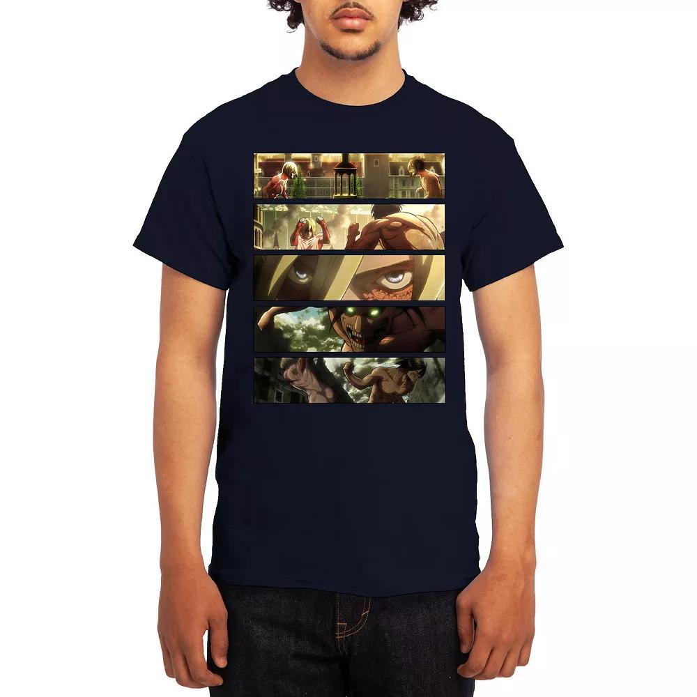 Men's Attack on Titan Distressed Cadet Corp Emblem Tee, Boy's, Size: XXL, Royal Blue Product Image