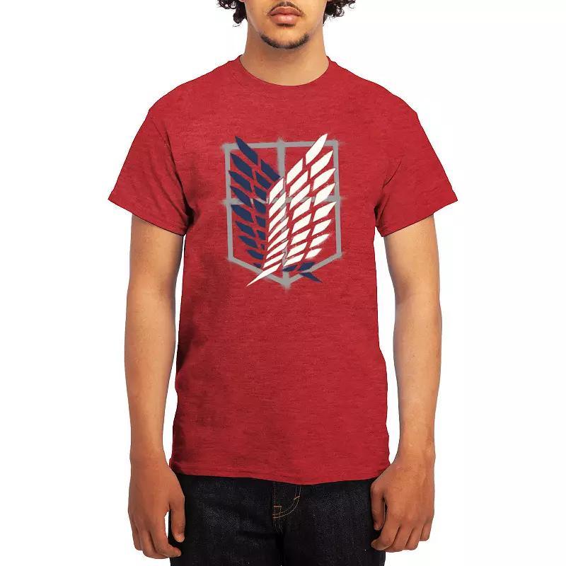 Men's Attack on Titan Punk Scout Crest Graphic Tee, Size: Medium, Turquoise Product Image