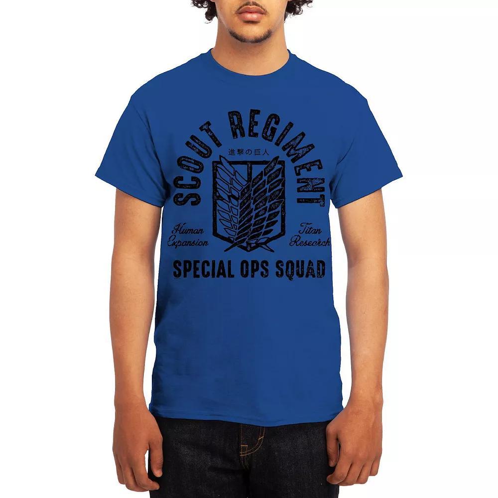Men's Attack on Titan Distressed Scout Symbol Graphic Tee, Boy's, Size: Medium, Green Product Image