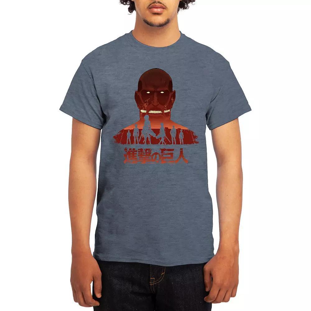 Men's Attack on Titan Distressed Scout Symbol Graphic Tee, Boy's, Size: Medium, Green Product Image