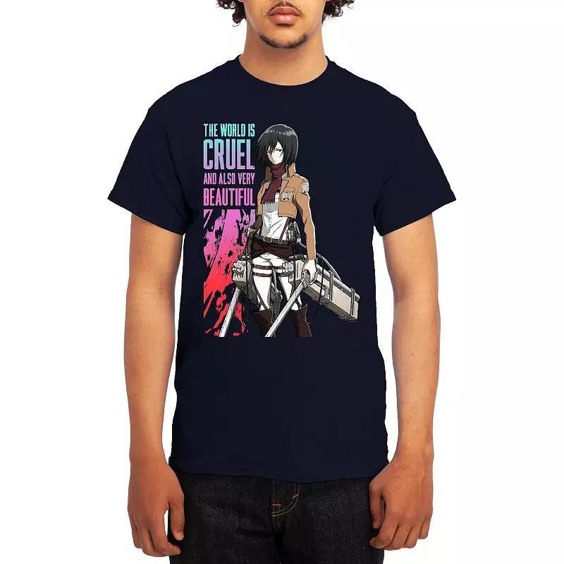 Men's Attack on Titan Athletic Graphic Tee, Size: Small, Red Product Image