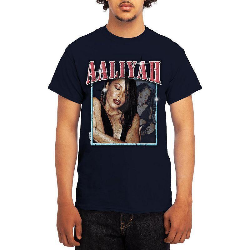 Mens Aaliyah Vintage Photo Overlay Tee, Boys Product Image