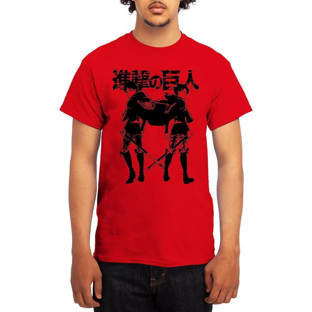 Men's Attack on Titan Titan Silhouette Sunset Tee, Size: Large, Turquoise Product Image