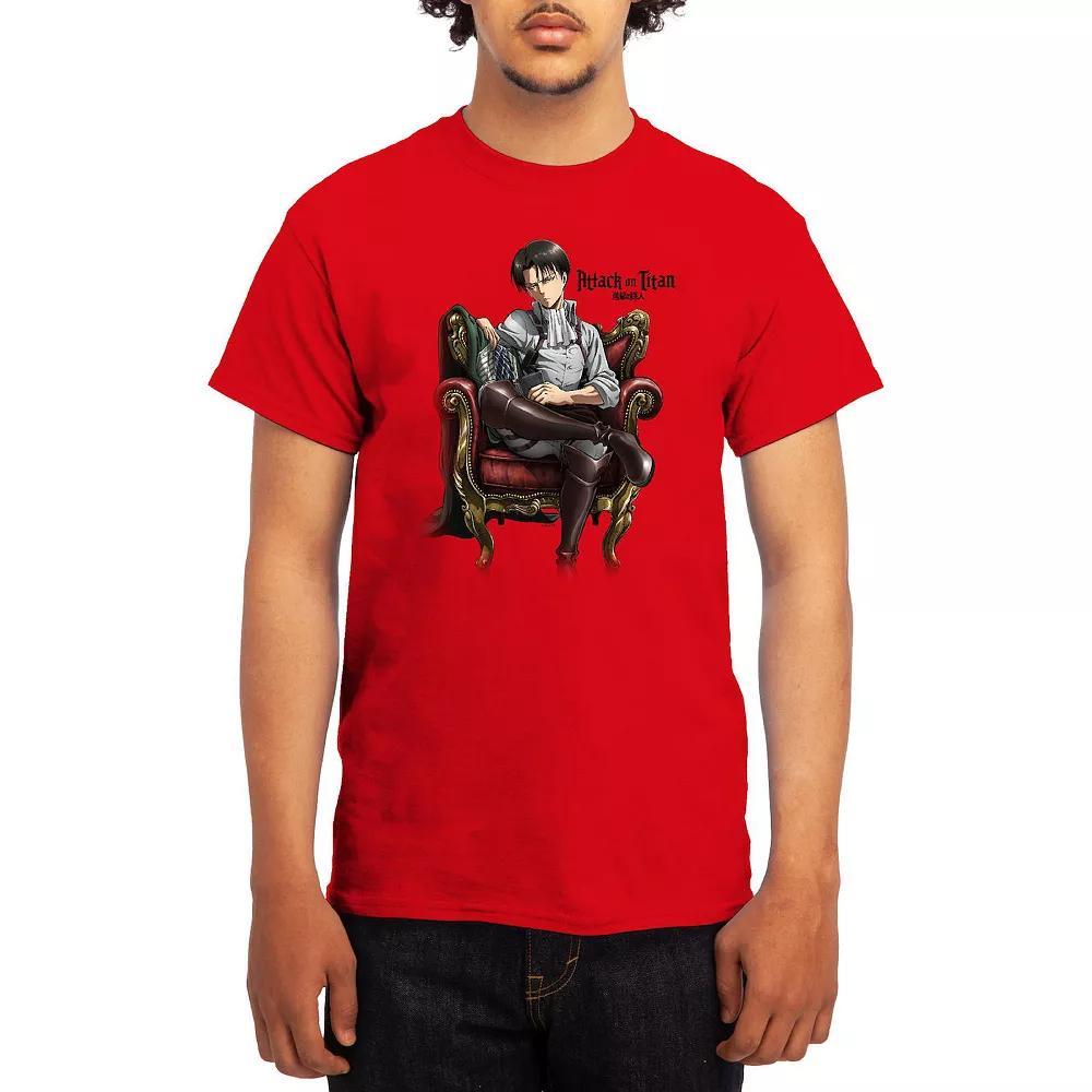 Men's Attack on Titan Eren & Mikasa Tee, Boy's, Size: Small, Green Product Image