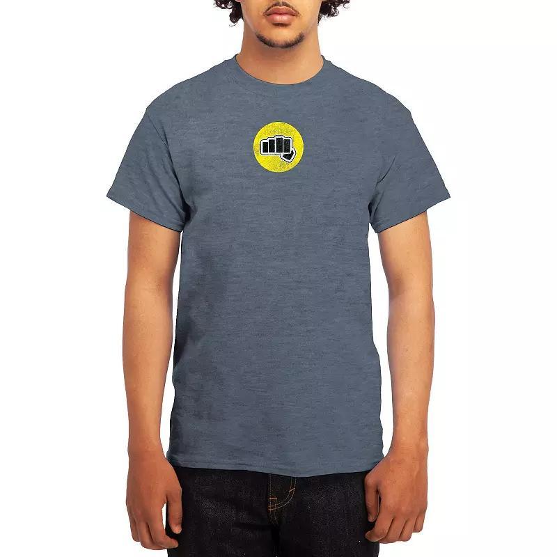 Mens Attack on Titan Hot Potato Tee Grey Red Product Image