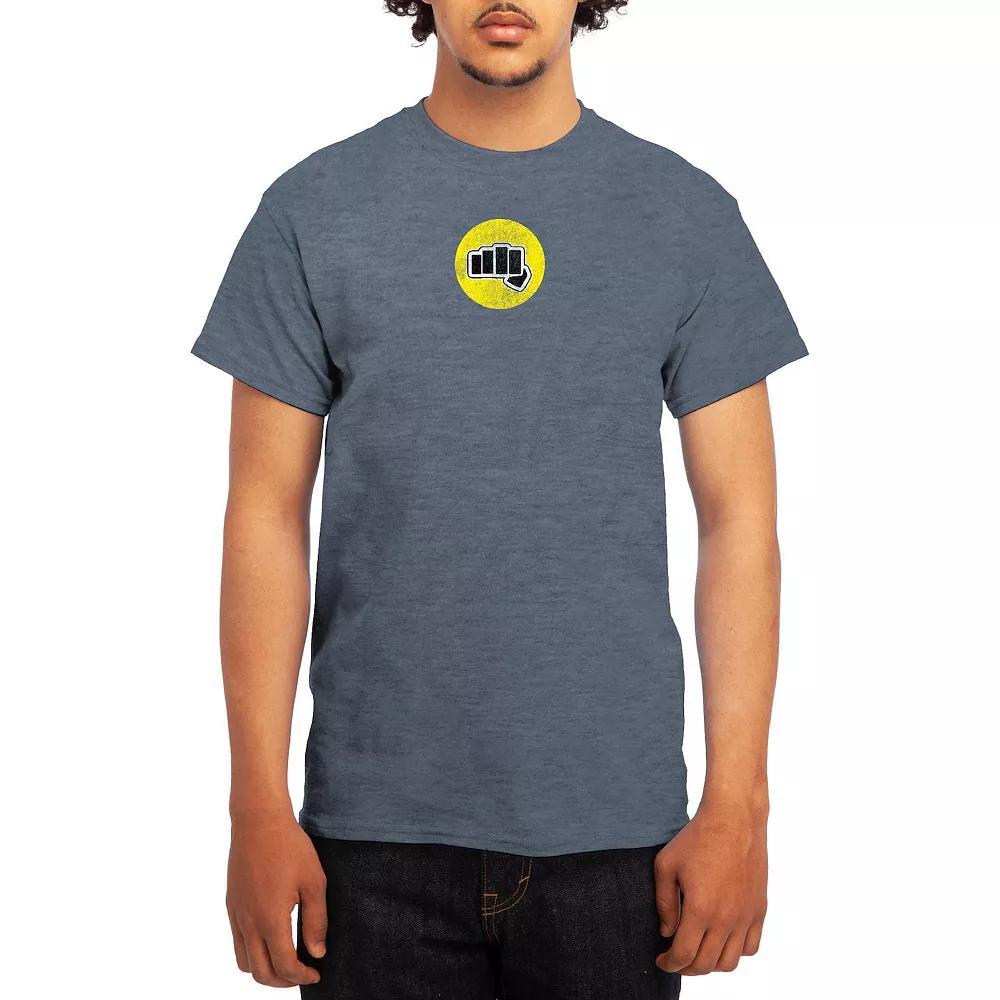 Mens Attack on Titan Hot Potato Tee Grey Red Product Image