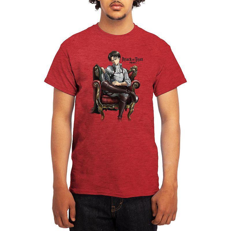 Men's Attack on Titan Eren & Mikasa Tee, Boy's, Size: Small, Green Product Image