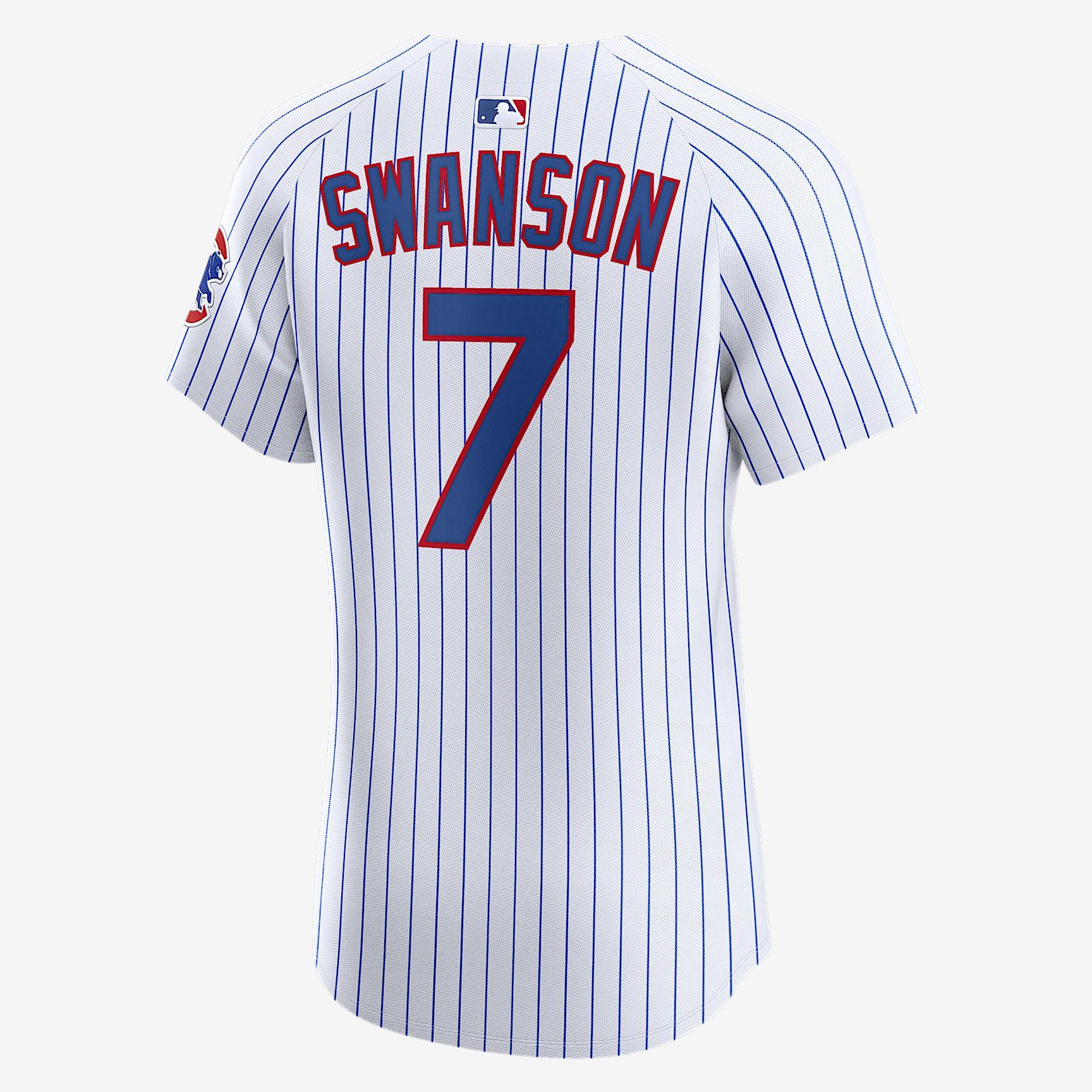 Dansby Swanson Chicago Cubs Nike Men's Dri-FIT ADV MLB Elite Jersey Product Image