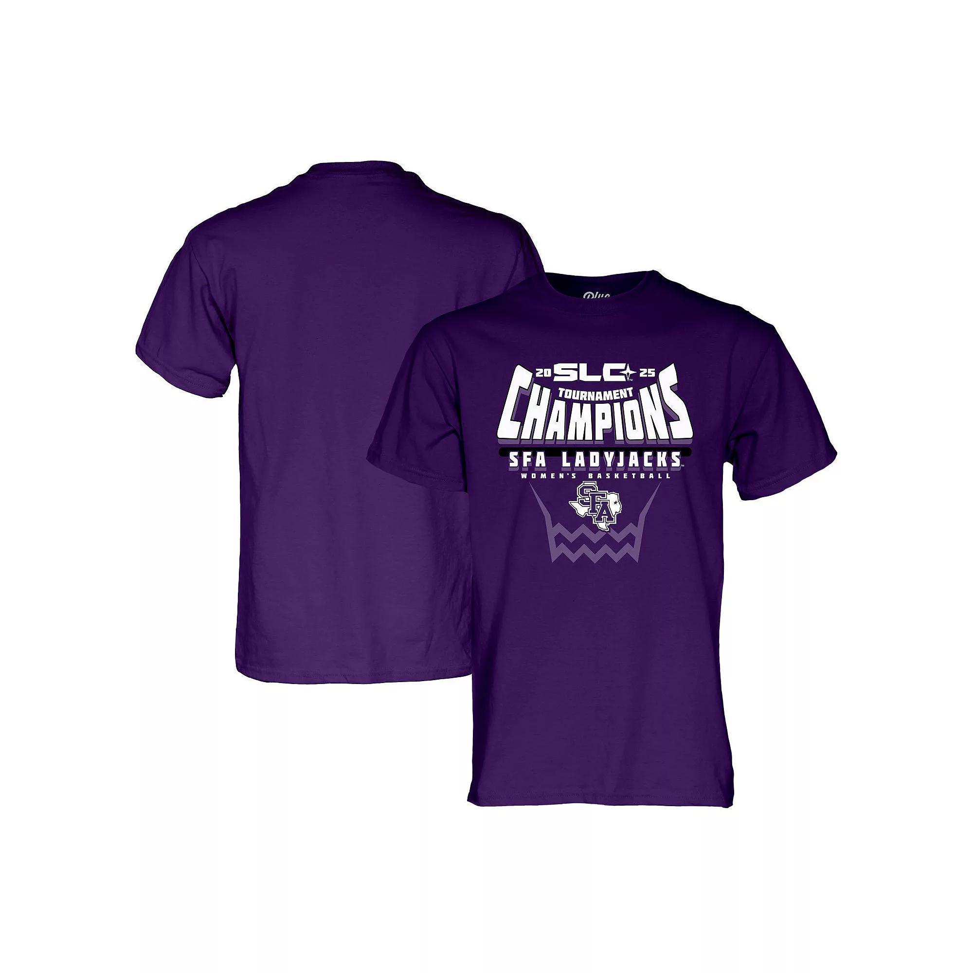 Unisex Blue 84 Purple Stephen F Austin Ladyjacks 2025 Southland Women's Basketball Conference Tournament Champions T-Shirt, Adult Unisex, Size: 2XL, Nc2 Purple Product Image