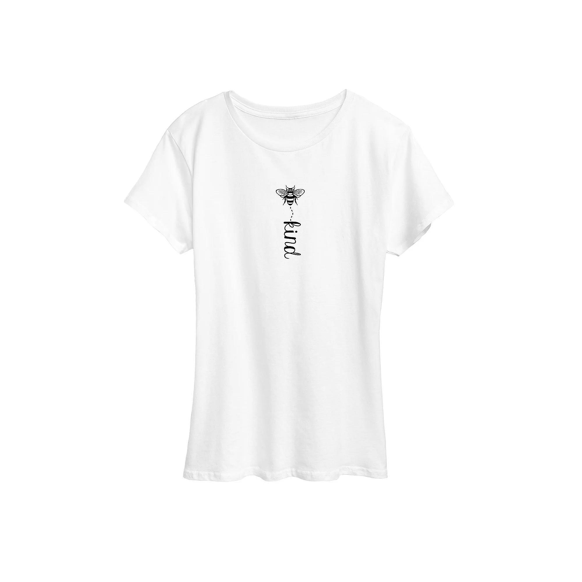 Womens Bee Kind Graphic Tee, Girls Product Image