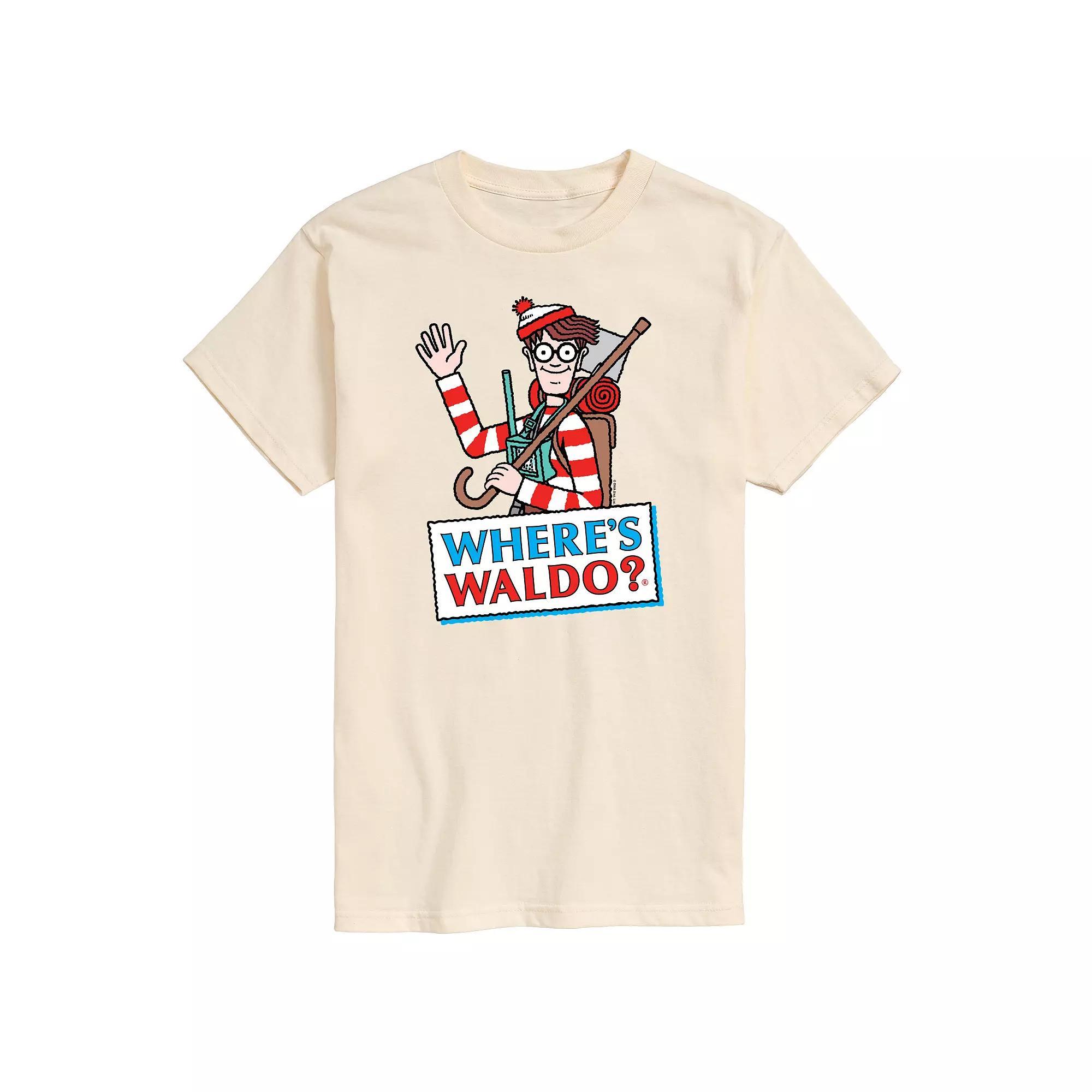 Mens Wheres Waldo Logo Graphic Tee Ivory Product Image