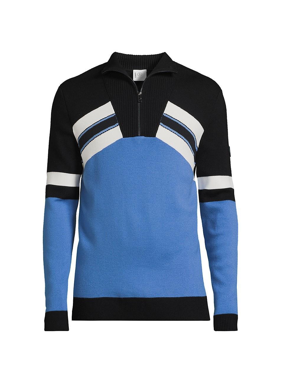 Mens Thom Wool Quarter-Zip Sweater Product Image