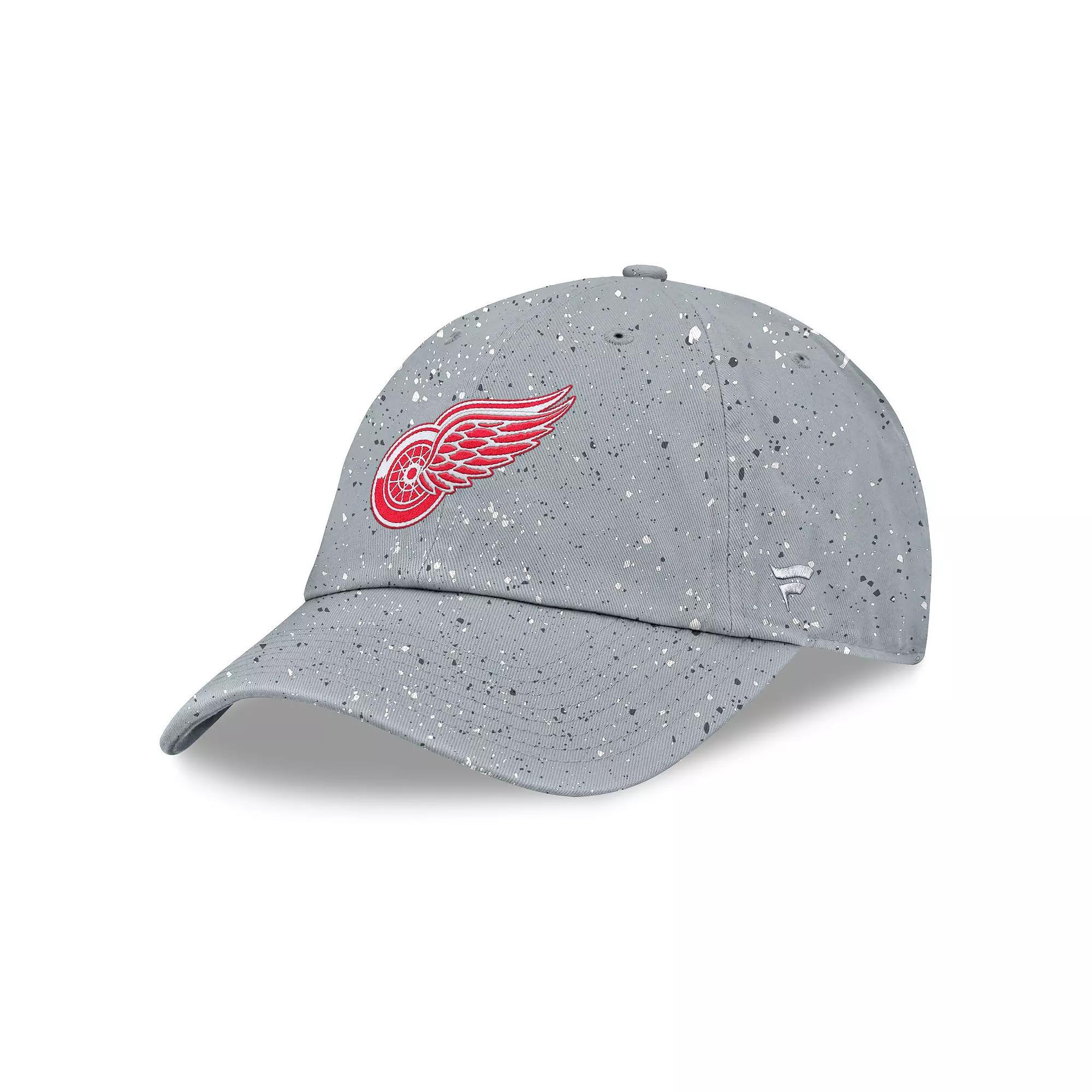 Womens Fanatics Gray Detroit Red Wings Heritage Snow Day Speckle Adjustable Hat Product Image