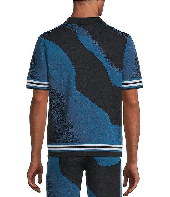 Murano Big & Tall Interdimensional Collection Jacquard Short Sleeve Camp Shirt Product Image