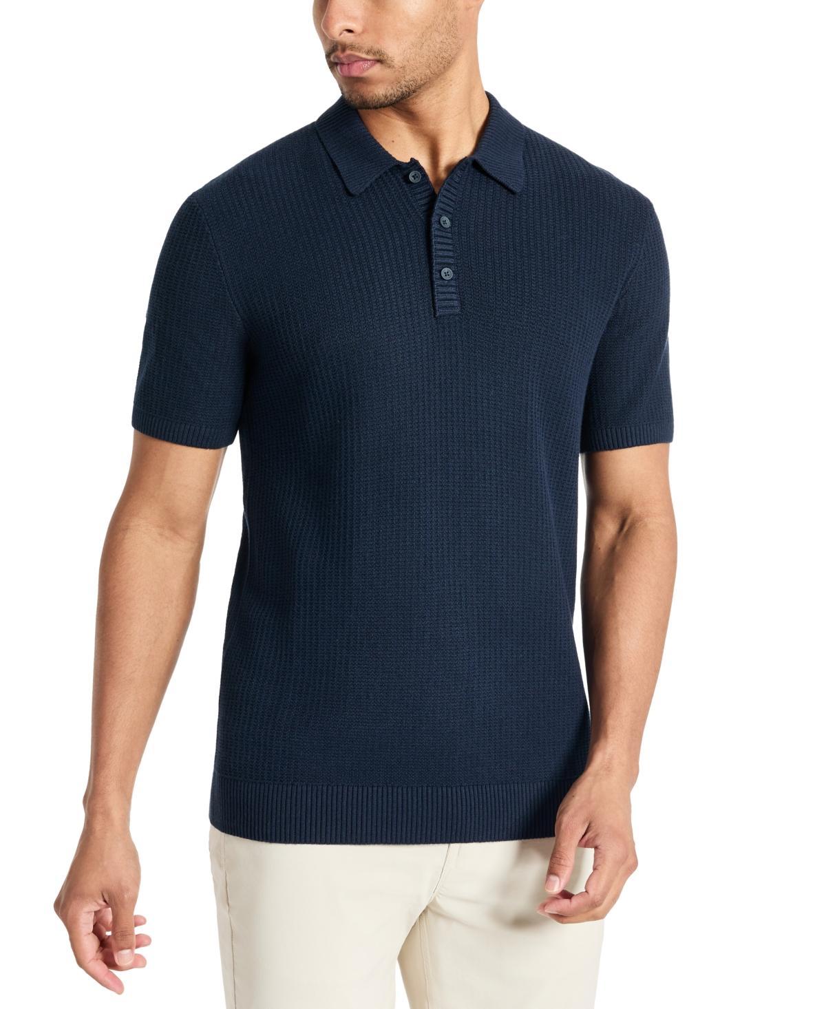 Kenneth Cole Mens Lightweight Knit Polo Product Image