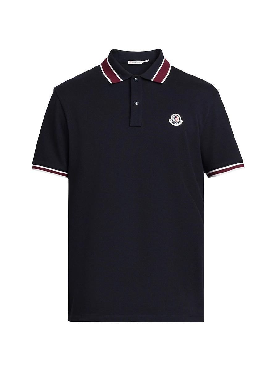 Mens Pique Stripe Polo Shirt Product Image