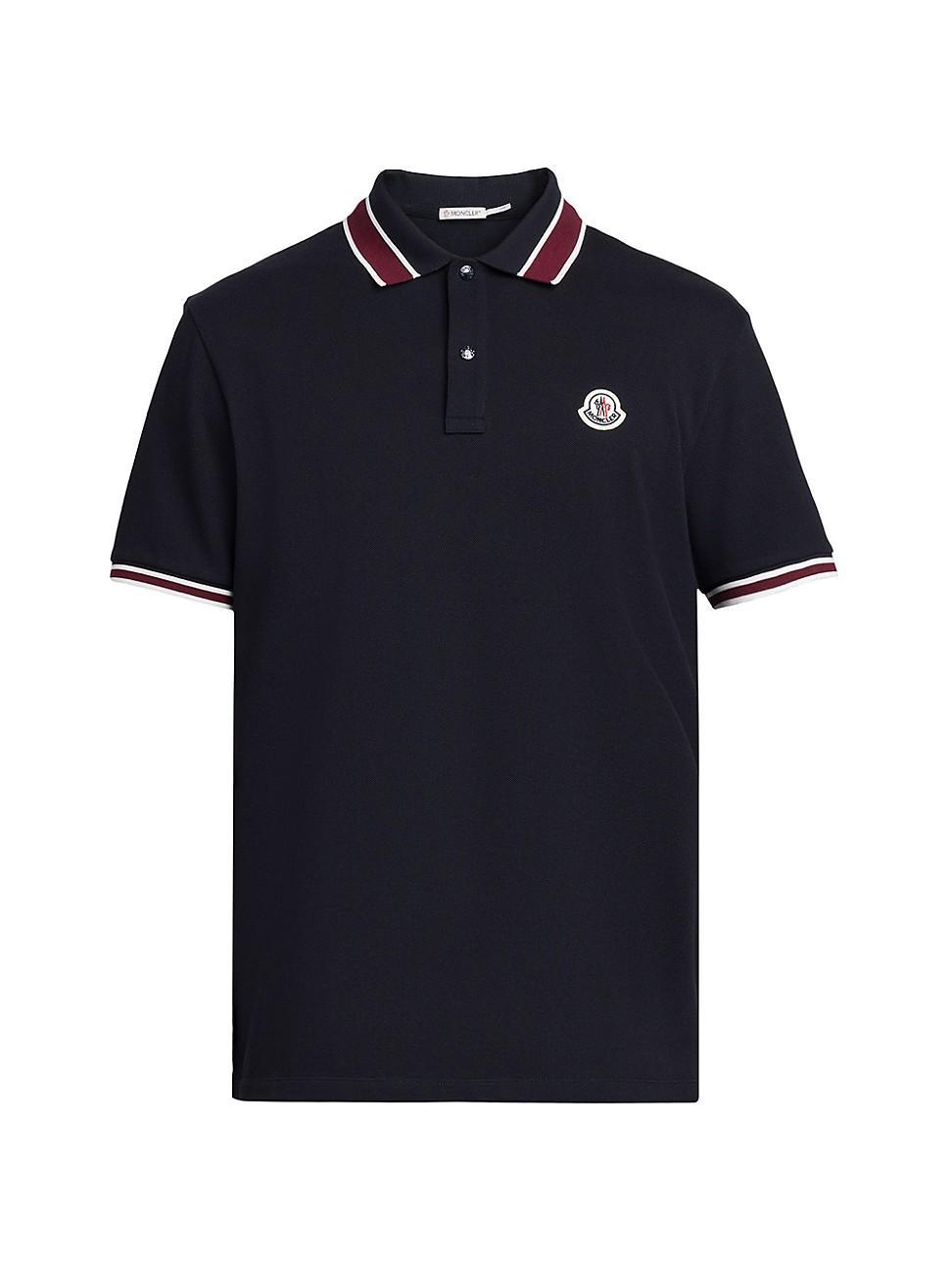 Mens Pique Stripe Polo Shirt Product Image