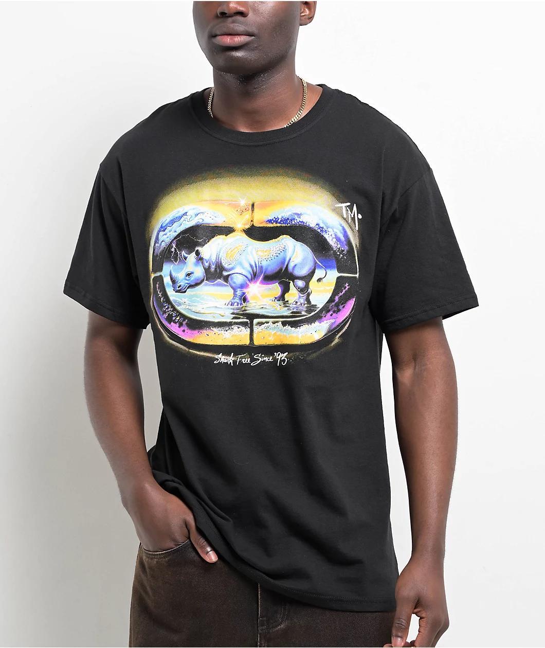 Ecko Shark Free Black Wash T-Shirt Product Image