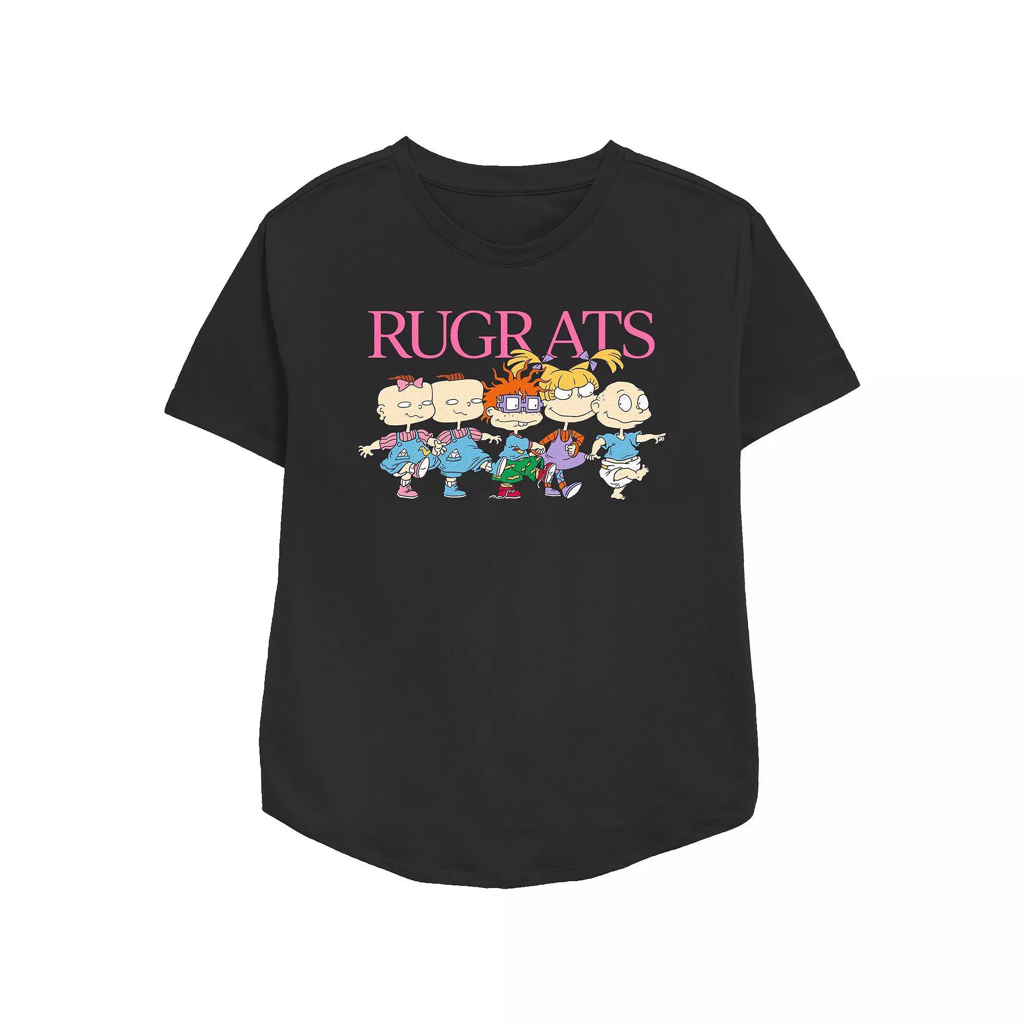 Women's Nickelodeon Rugrats Kids March Graphic Tee, Size: Small, Black Product Image