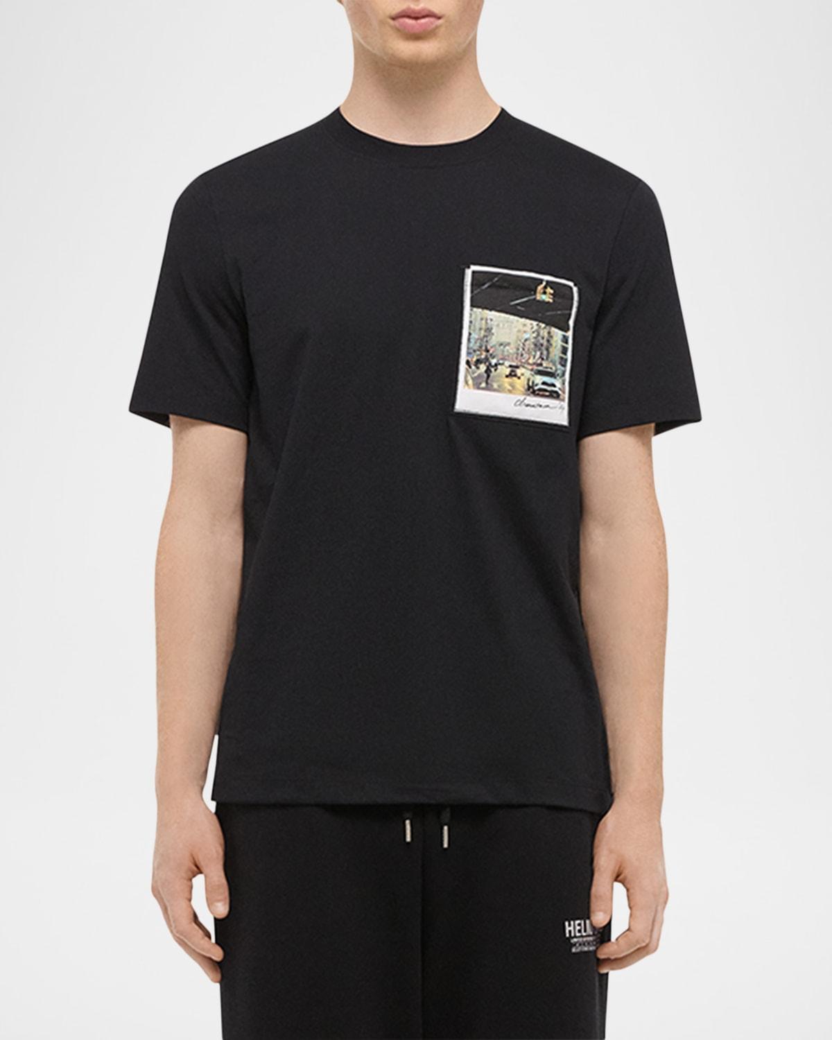 Men's Postcard Patch T-Shirt Product Image