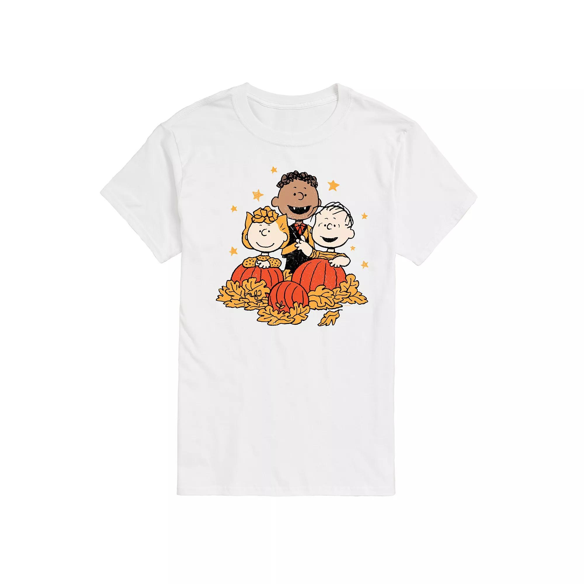 Mens Peanuts Pumpkin Trio Graphic Tee Product Image