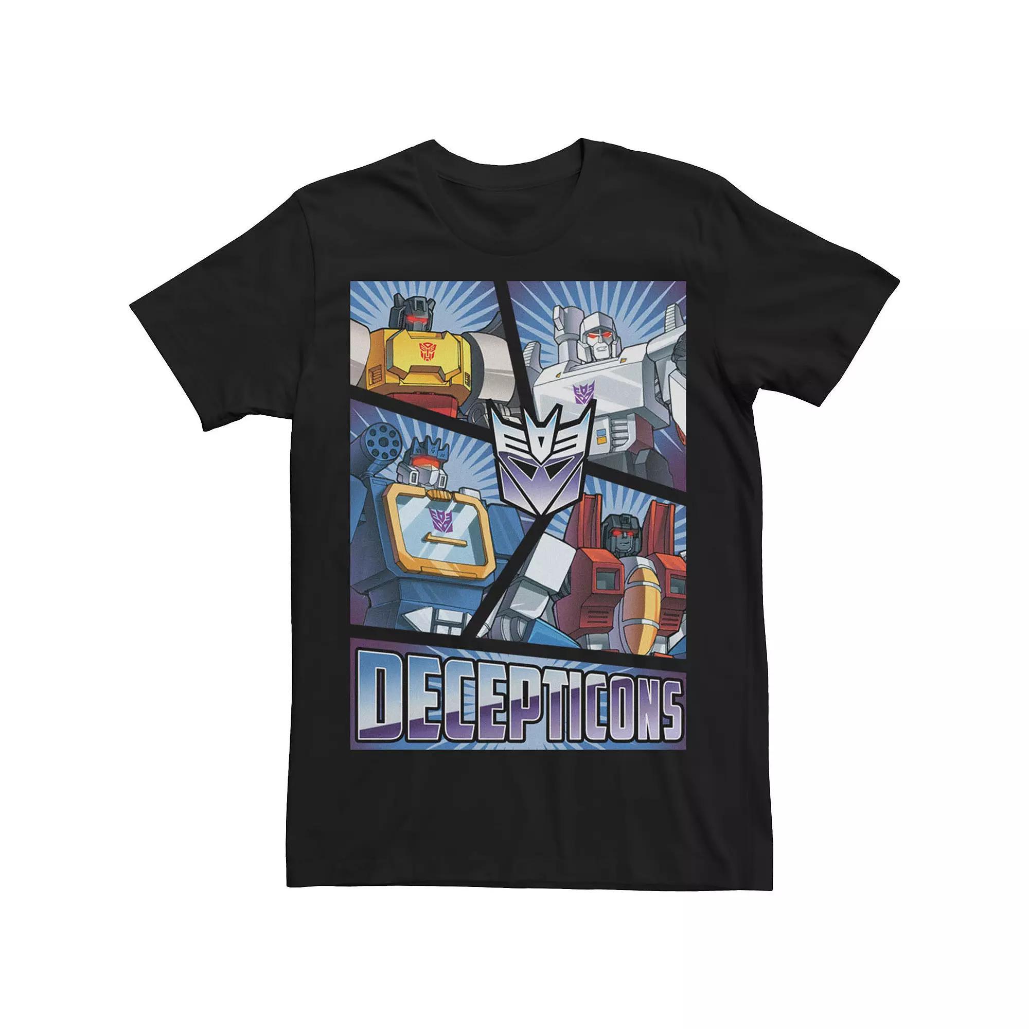 Men's Transformers Decepticons Panels Tee, Size: Medium, Black Product Image
