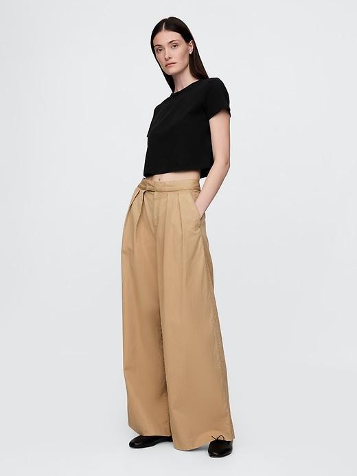 Cotton Jersey Cropped T-Shirt Product Image