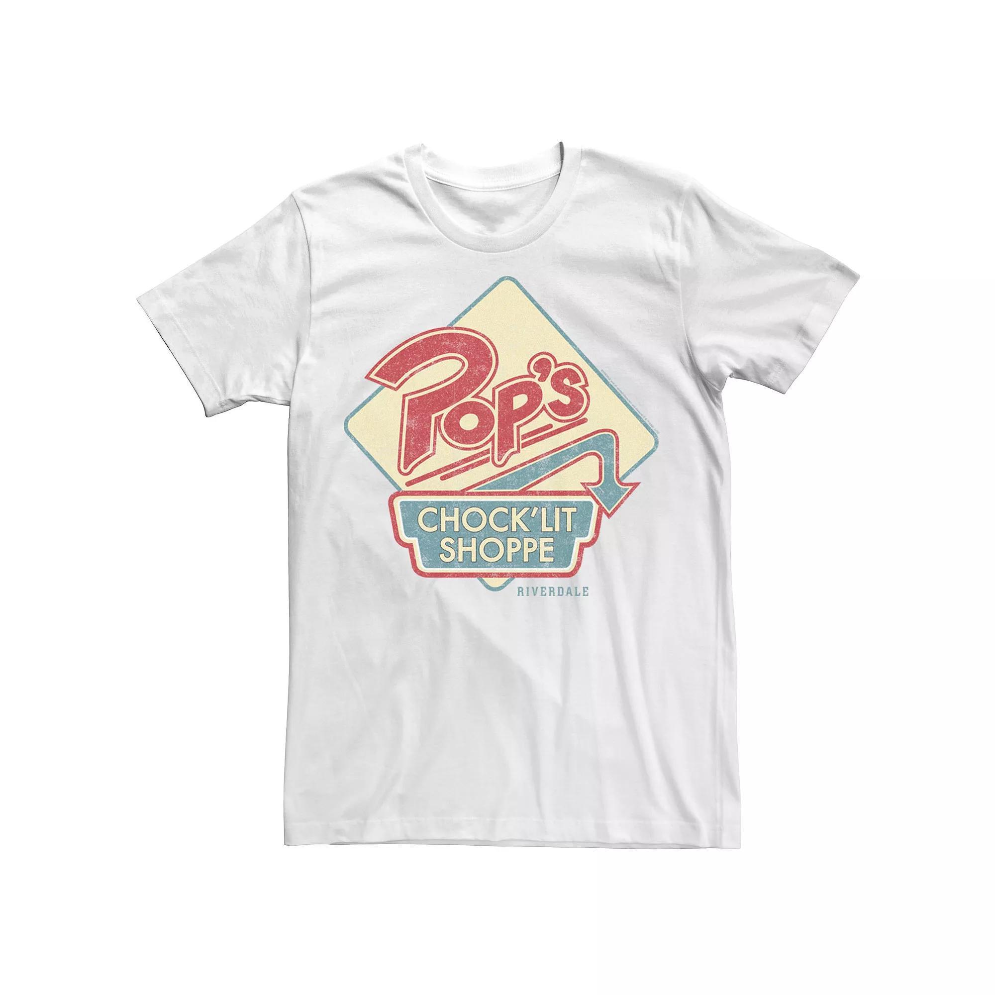 Men's Riverdale Vintage Pops Logo Tee, Size: XL, White Product Image