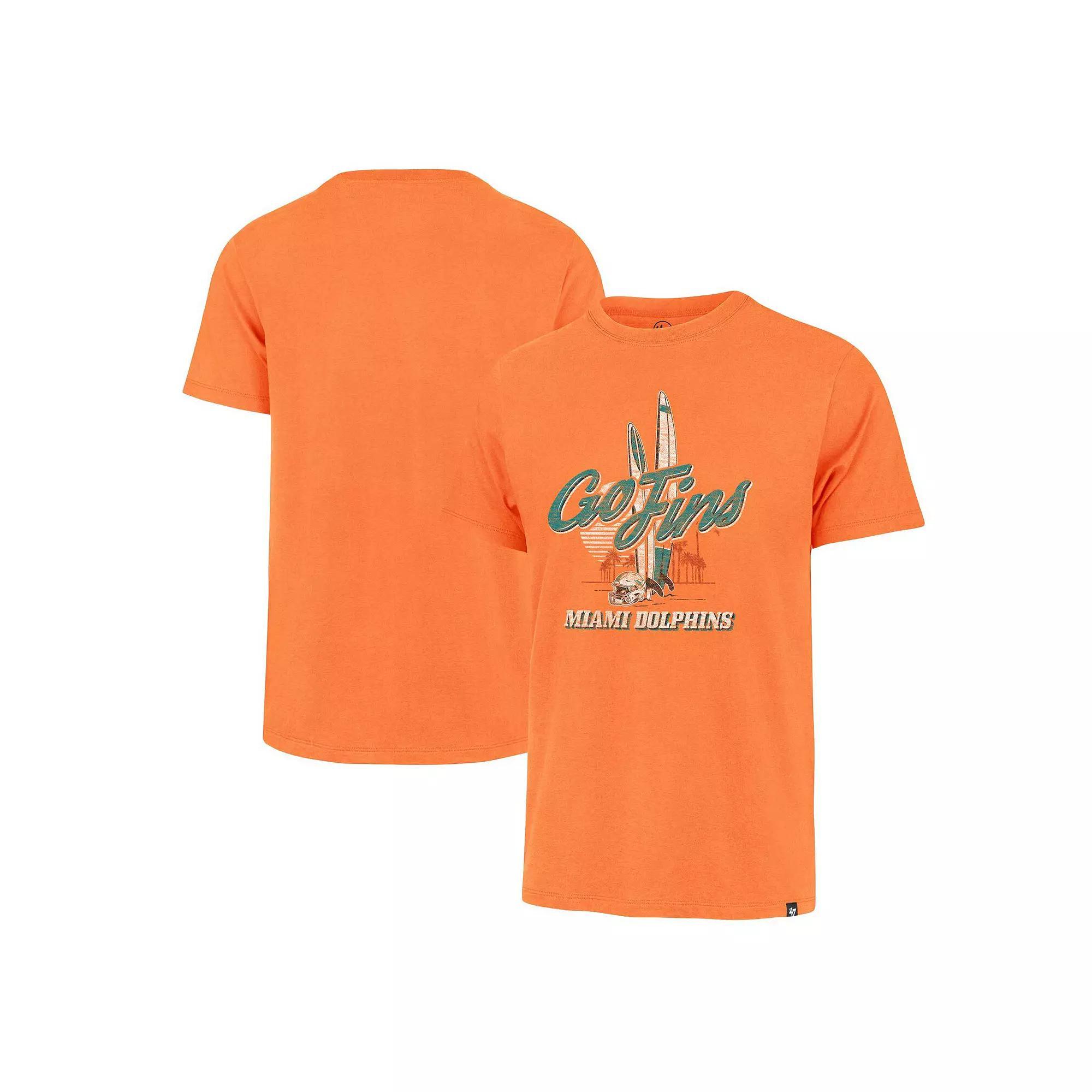 Men's '47 Orange Miami Dolphins Regional Franklin T-Shirt, Size: Small Product Image