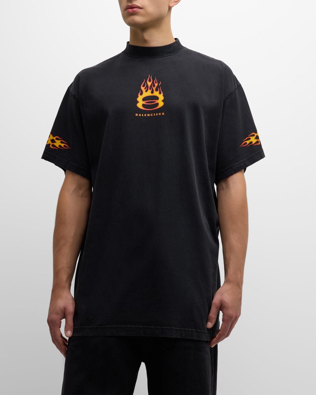 Mens Burning Unity Oversized T-Shirt Product Image
