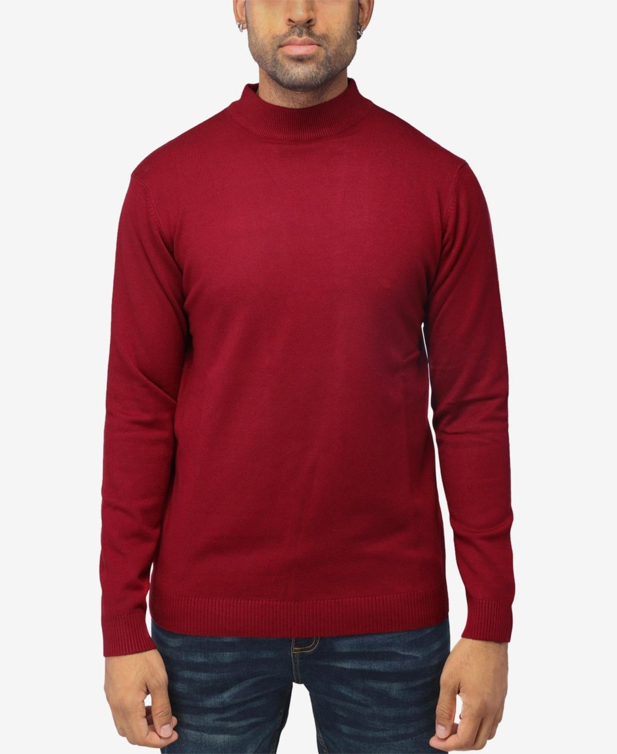 Men's Xray Regular-Fit Mockneck Sweater, Size: 3XL, Brown Product Image