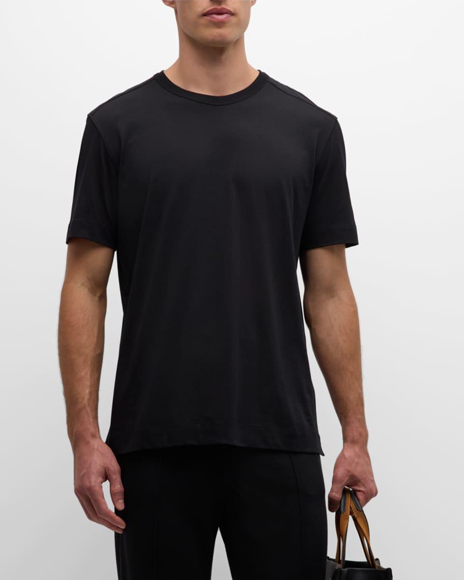 Mens Pure Cotton Crewneck T-Shirt Product Image