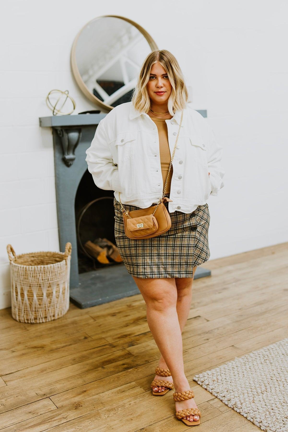 Late To Class Plaid Mini Skort (Online Exclusive) Product Image