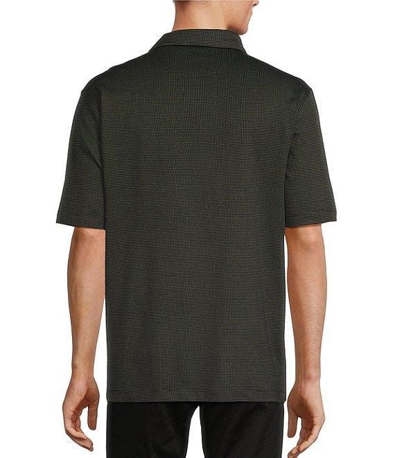Roundtree & Yorke TravelSmart Short Sleeve Non-Solid Solid Jacquard Polo Shirt Product Image