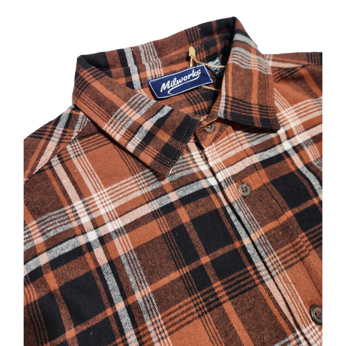 Brushed Flannel Plaid Rust Product Image