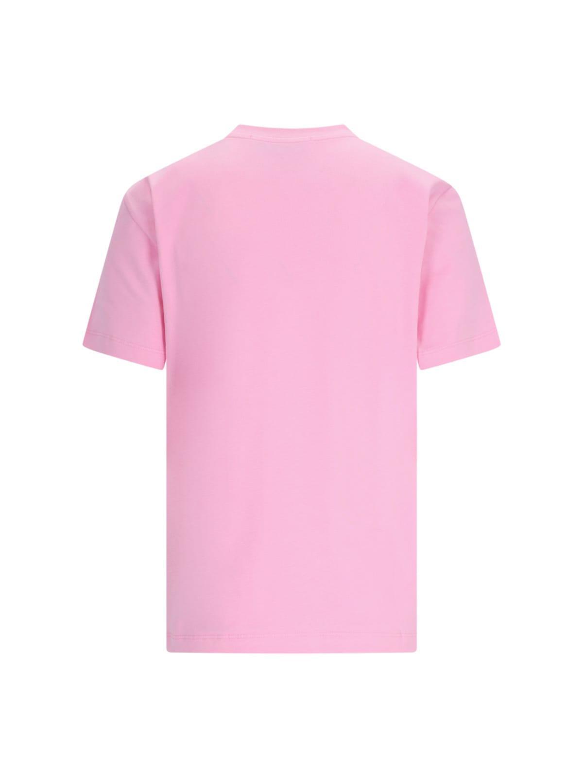 MSGM Printed T-shirt In Pink Product Image
