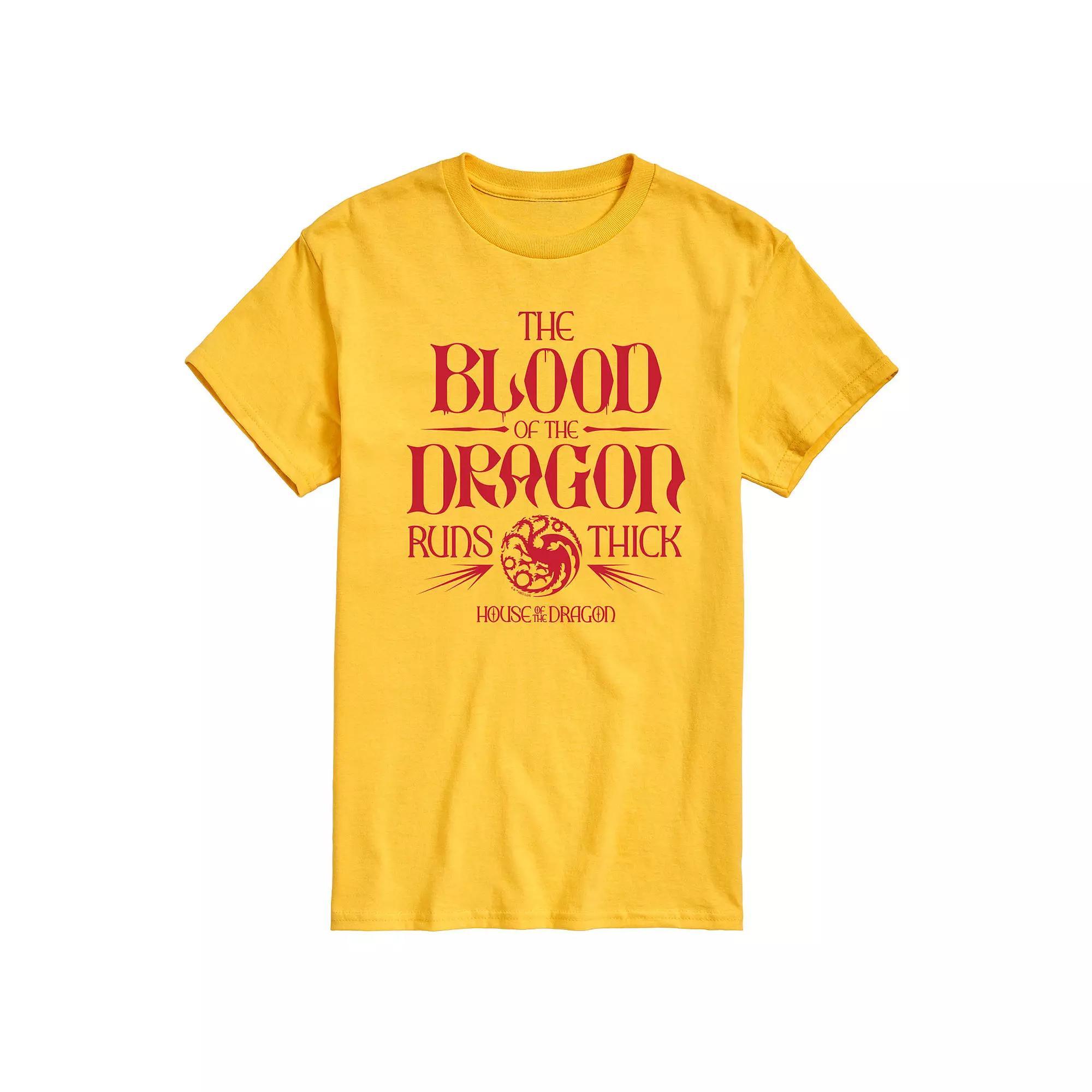Mens House Of The Dragon Blood Of Dragon Graphic Tee Ivory Product Image