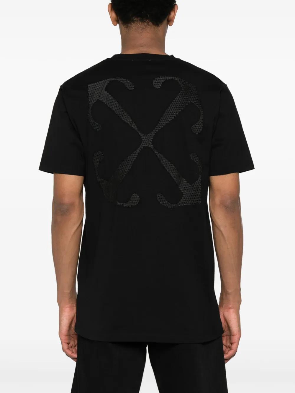 logo-embroidered cotton T-shirt Product Image