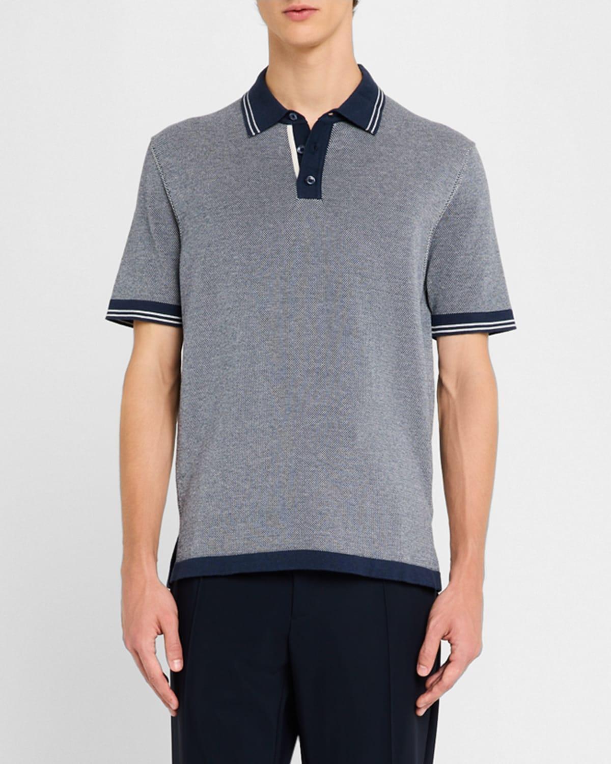 Men's 3-Button Polo Sweater Product Image