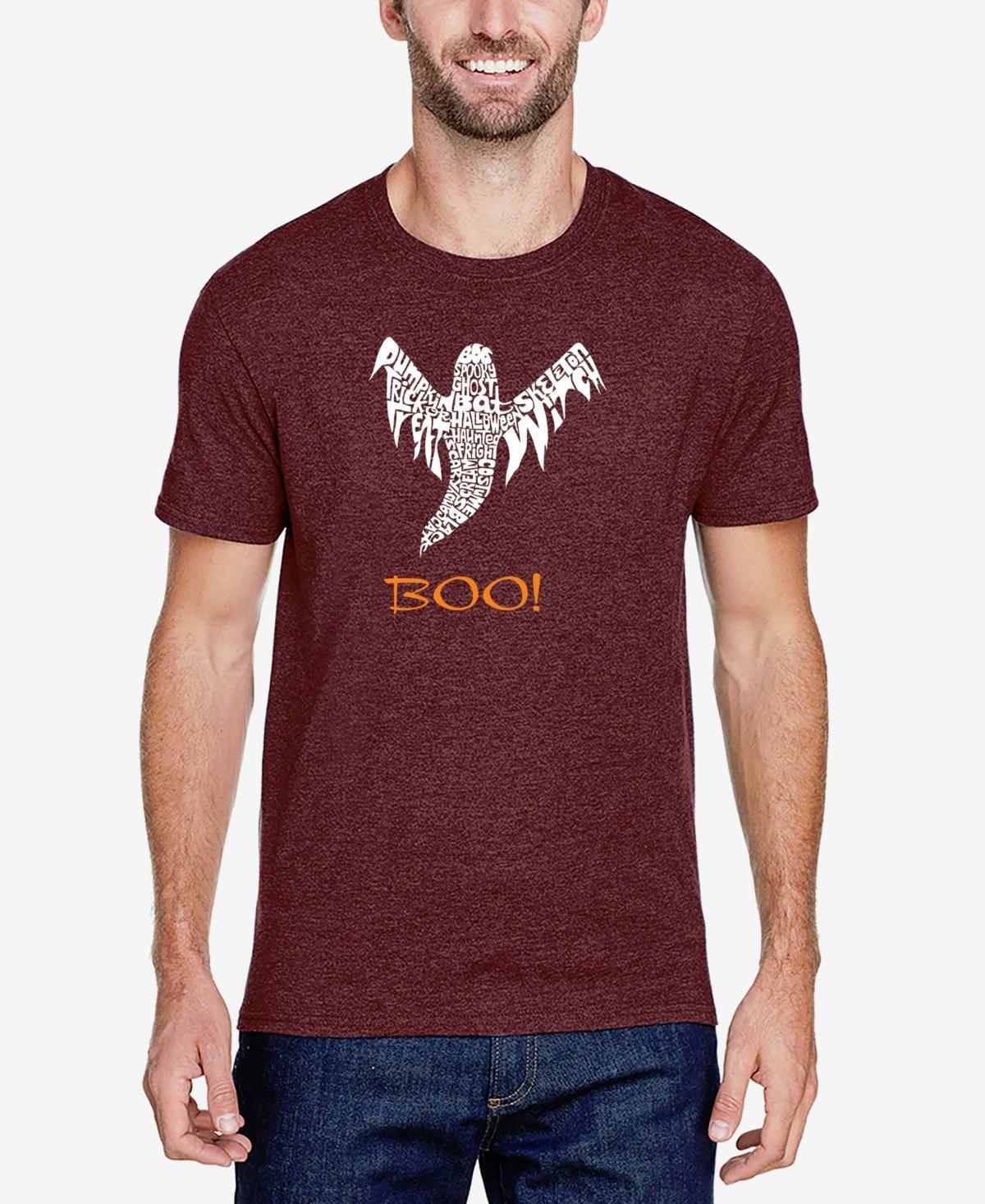 La Pop Art Mens Halloween Ghost Premium Blend Word Art T-shirt Product Image