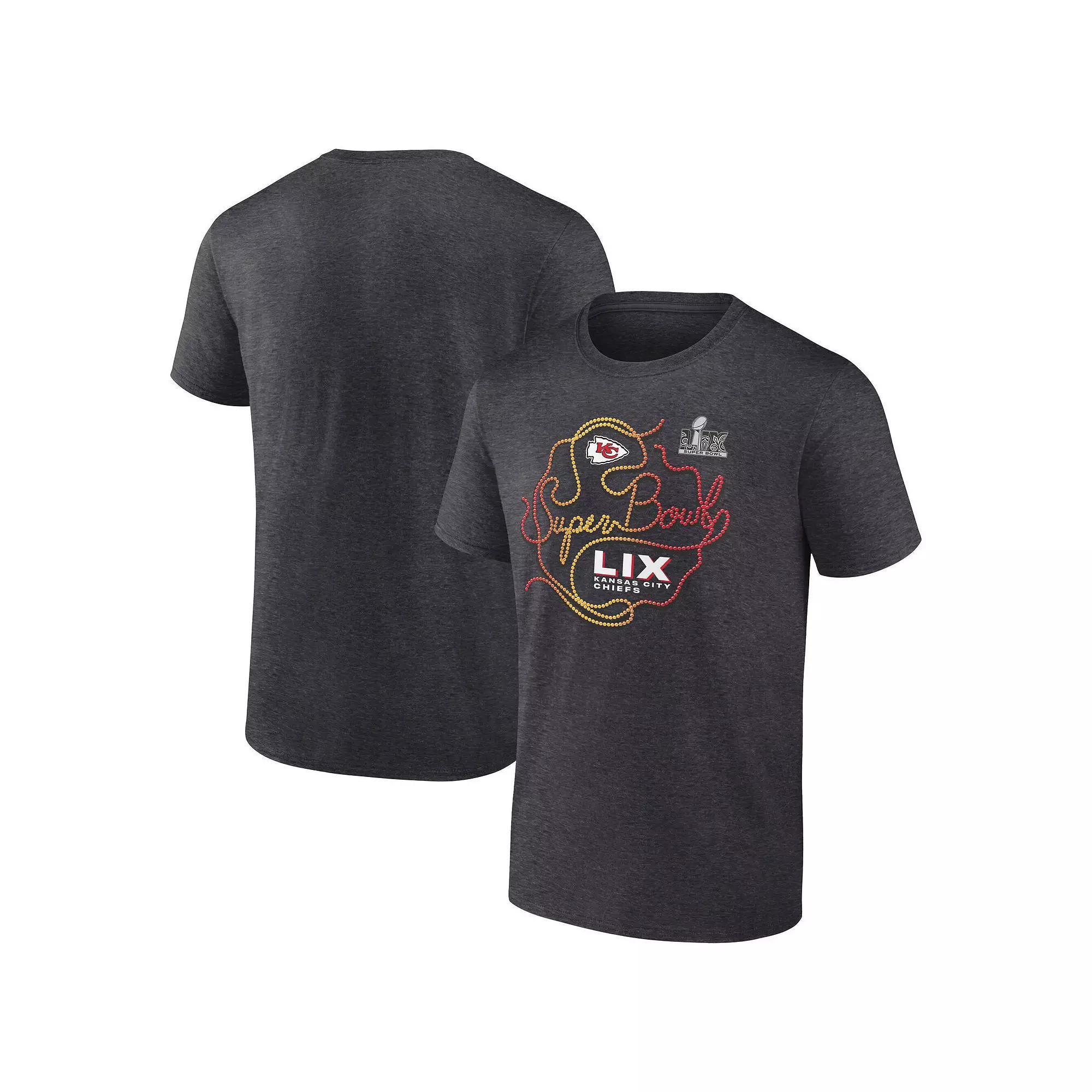 Men's Fanatics  Heather Charcoal Philadelphia Eagles Super Bowl LIX Big & Tall Local T-Shirt, Size: 2XLT Product Image