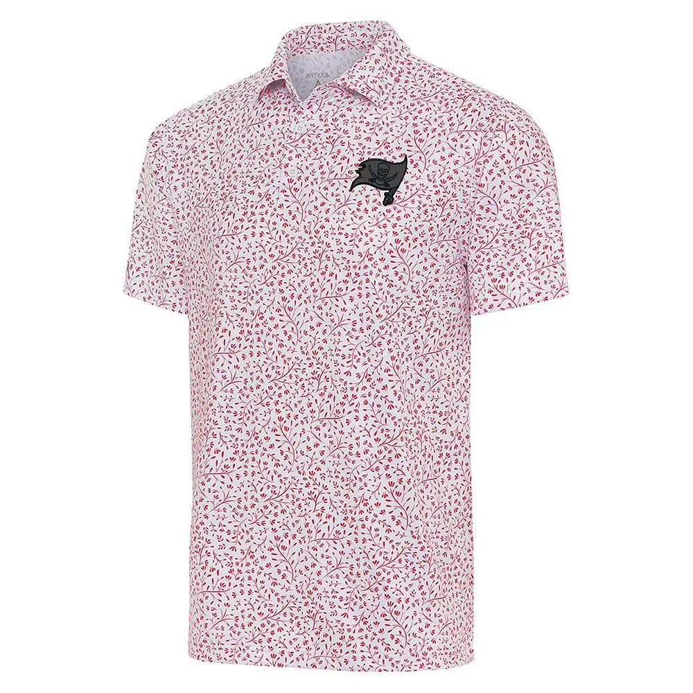 Men's Antigua White Tampa Bay Buccaneers Motion Polo, Size: 3XL Product Image