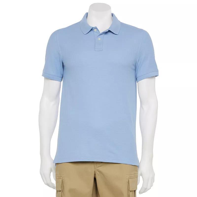 Men's Adaptive Sonoma Goods For Life® Easy Dressing Pique Polo, Size: XXL, Scott Blue Product Image