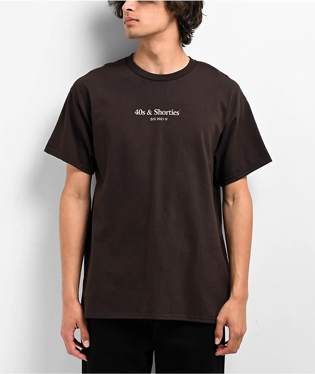 40s & Shorties General Logo Brown T-Shirt Product Image