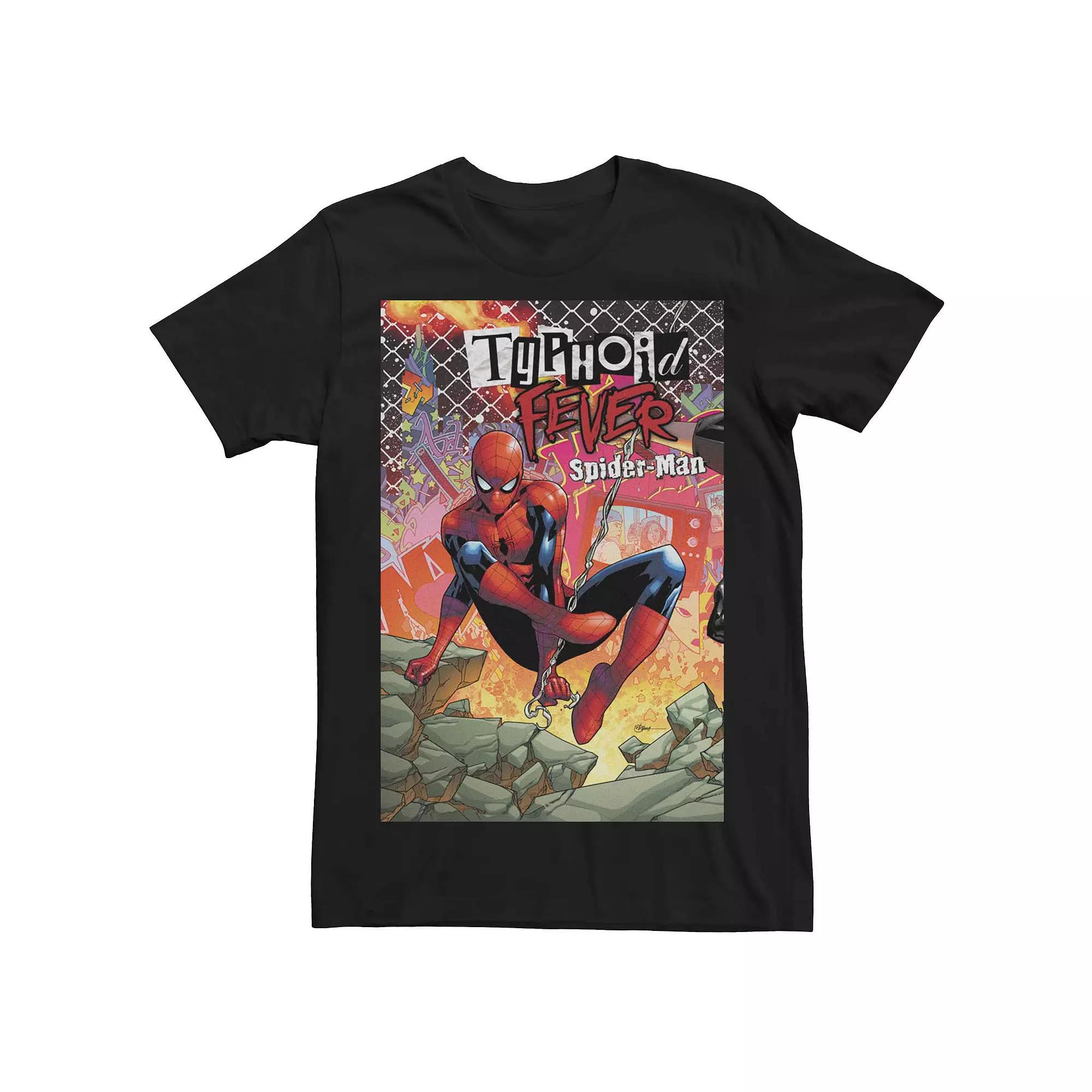 Men's Marvel's Typhoid Fever Spider-Man (2018) # Comic Cover Tee, Size: Medium, Black Product Image