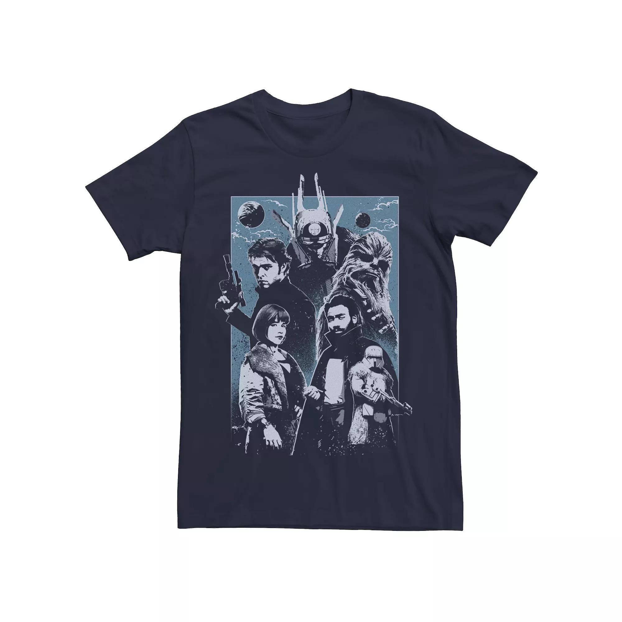 Men's Star Wars Solo Movie Good & Evil Tonal Tee, Size: Medium, Blue Product Image
